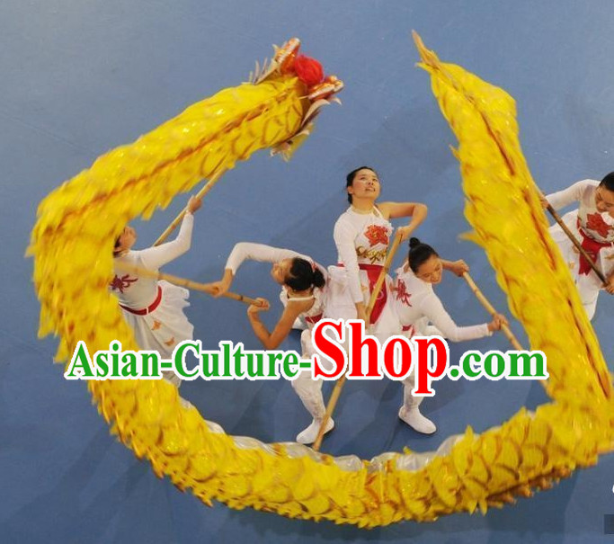 Gold Chinese New Year Adult Dragon Costume Complete Set