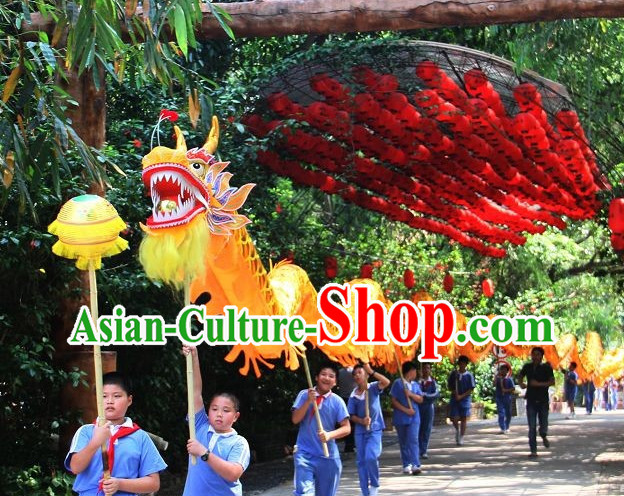 Parade and Competition Dragon Dance National Costumes Complete Set for Ten Kids