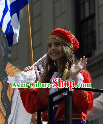 Traditional Greek Girl Costumes Complete Set
