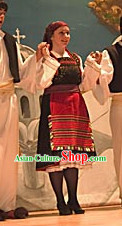 Woman Greek Dance Dress Complete Set