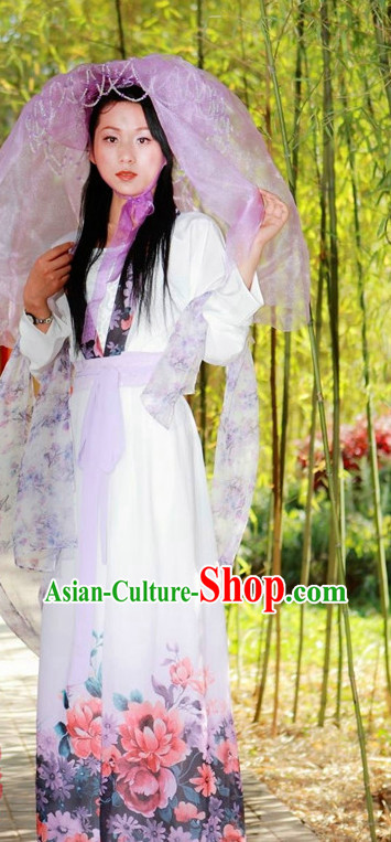Asian Dress Costume Complete Set for Girls