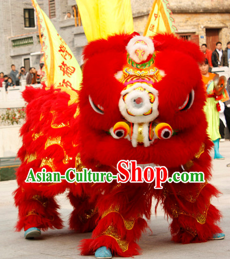 Chinese Lion Mask Dance Equipment Complete Set