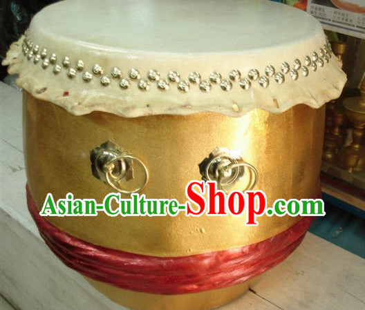 Professional Handmade Gold Lion Drum