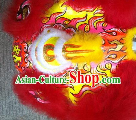 chinese lion dancing