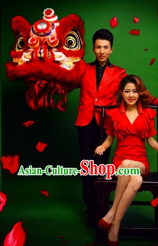 Asian Chinese Lion Dance Clothes