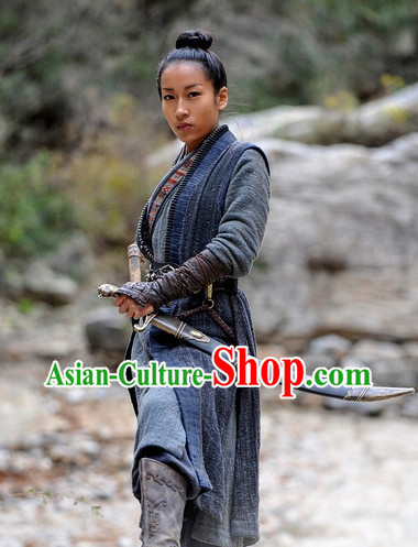 Chinese Classic Swordsman Adult Costumes Complete Set