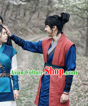Korean TV Drama Swordsman Costumes and Headwear for Men
