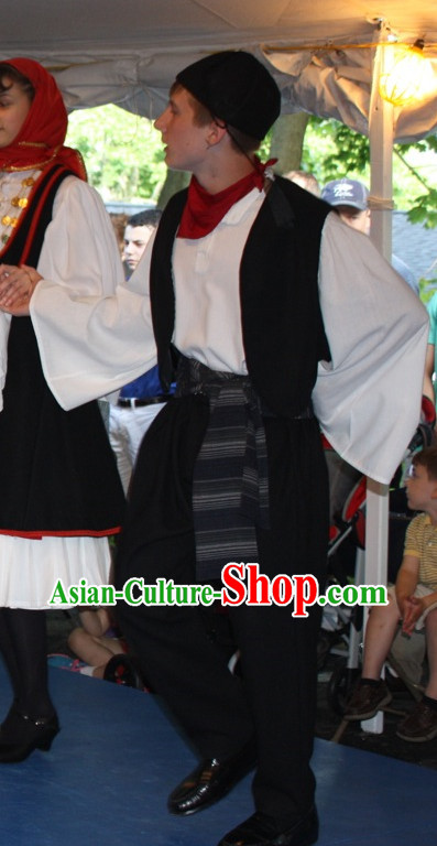 Traditional Greek Dance Costumes Complete Set for Boys