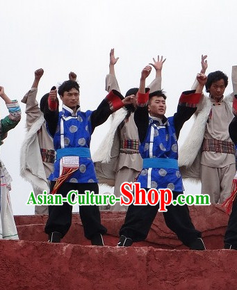 Chinese Tibetan Ethnic Men's Clothes