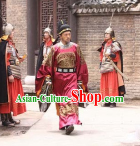 Chinese Ancient Detective Theme Photography Costumes and Hat for Men