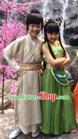 Chinese Lengend of the Ancient Sword Hero TV Play Fairy Costumes for Kids