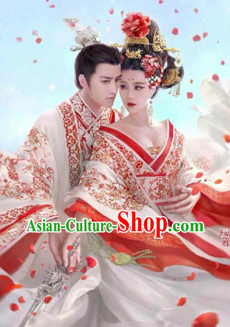 Traditional Chinese Wedding Wear Complete Sets for Men and Women