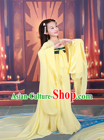 Chinese Imperial Maid Costumes and Accessories for Girls Halloween Asian Fashion Ancient China Hanfu