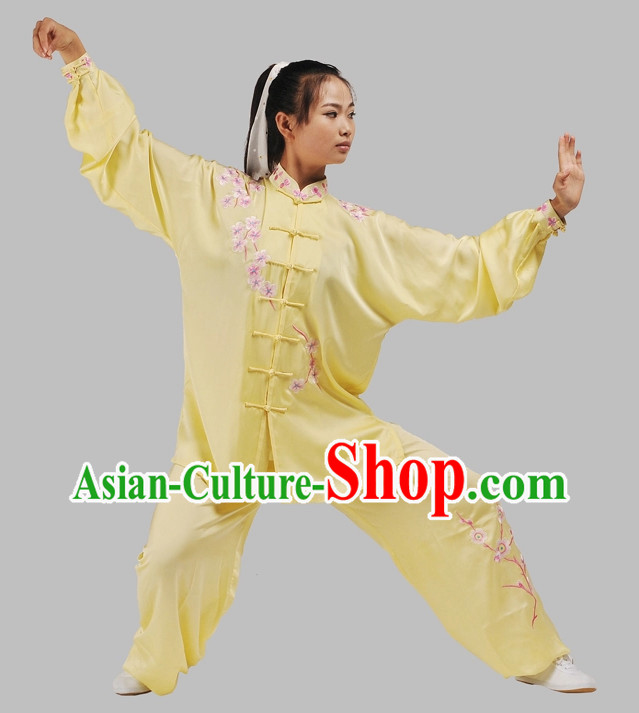 Top Plum Blossom Embroidery Martial Arts Uniforms Complete Set