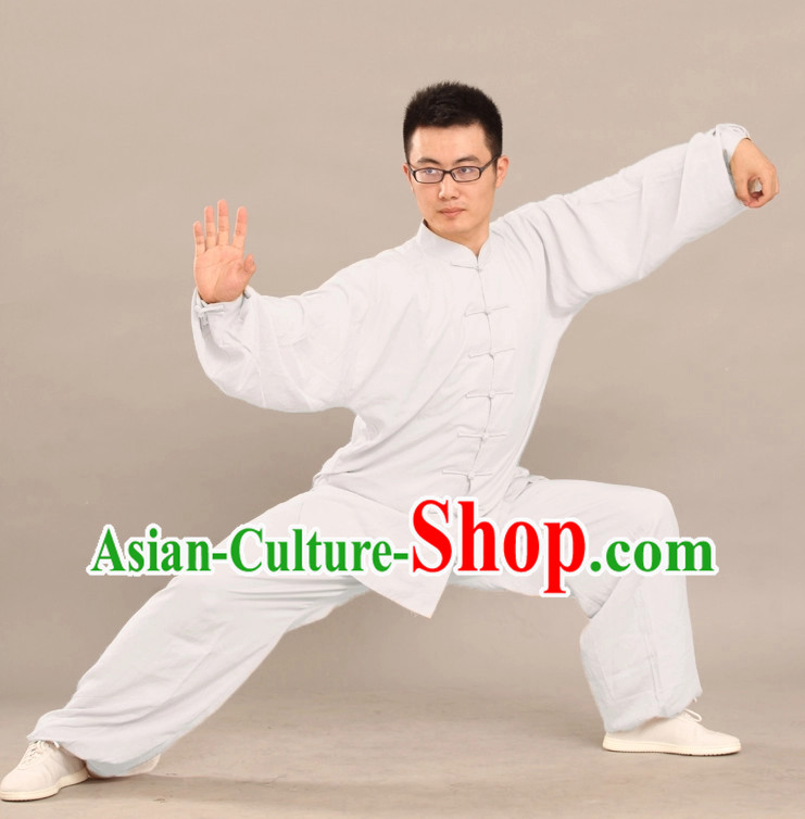 Pure White Cotton Uniform Complete Set for Adults or Kids