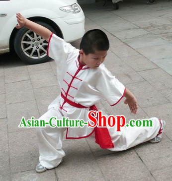 Supreme Kung Fu Uniform Hapkido Wooden Dummy Marshal Arts Aikido Krav Maga Complete Set Kids