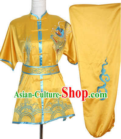 Kung Fu Dragon Embroidered Uniforms Training Kung Fu Costume Kung Fu Class