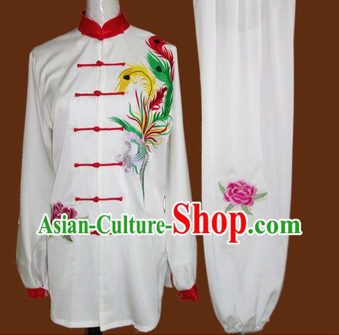 Phoenix Embroidery Wing Chun Kung Fu Wooden Dummy Practice Suits
