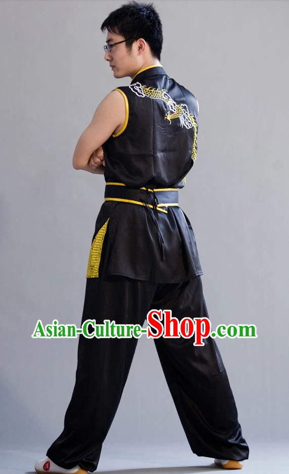 qi gong yang tai chi chuan silk uniform competition wear men and women kids