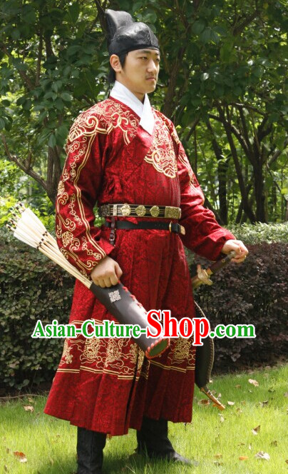 Ming Dynasty Archer Noblemen Scholar Long Robe and Hat