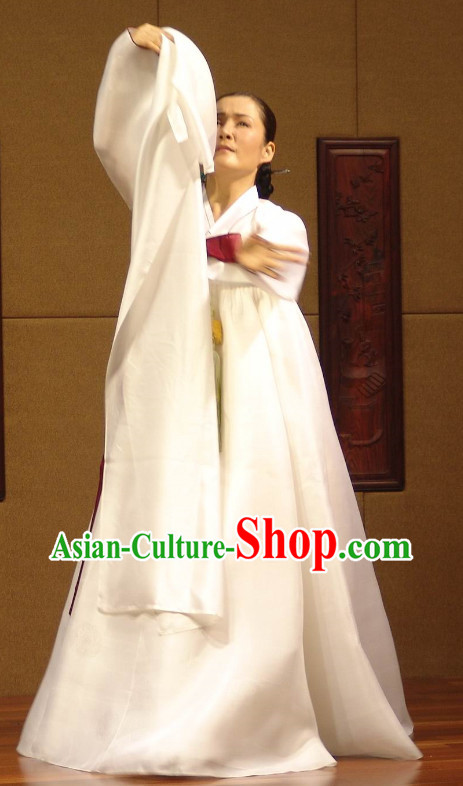 Korean Stage Water Sleeve Hanbok Dance Costumes Carnival Costumes Traditional Costumes