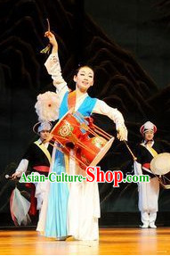 Korean Stage Drum Dance Hanbok Dance Costumes Carnival Costumes Traditional Costumes
