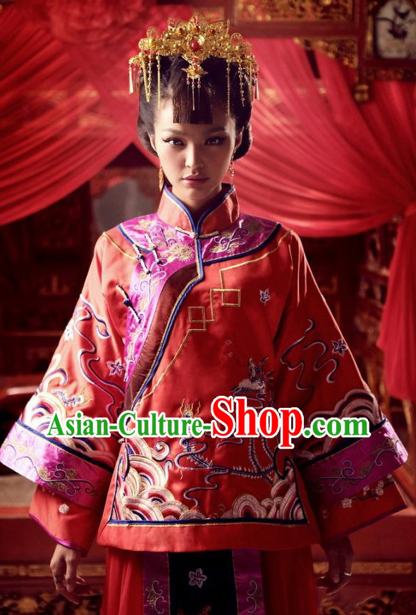 China Wedding Dress Carnival Costumes Dance Costumes Traditional Costumes
