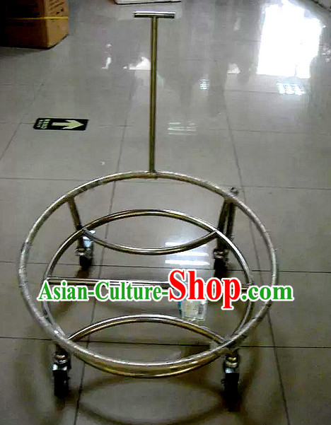 Stainless Steel Professional Lion Dance Drum Cart