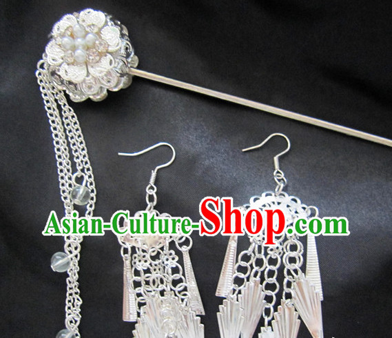 Top Chinese Hair Accessories Headpieces Hair Combs Jewellery and Earrings Complete Set