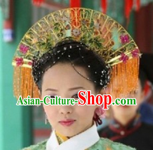 Top Handmade Empress Hair Accessories Headpieces Hair Combs Jewellery and Wig Complete Set
