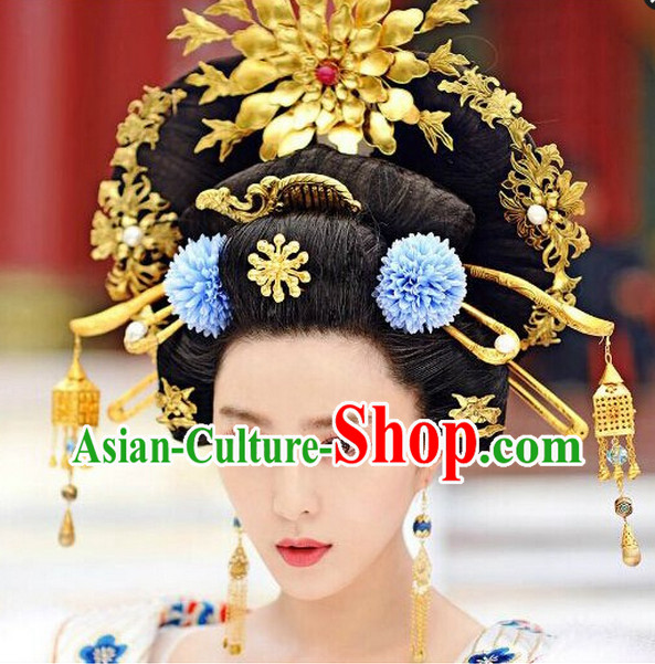 Supreme Chinese Empress Hair Fascinators Jewellery Accessories Wedding Headpieces