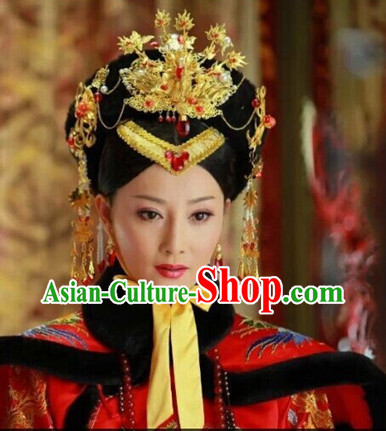 Supreme Chinese Empress Hat and Phoenix Jewellery Accessories Wedding Headpieces