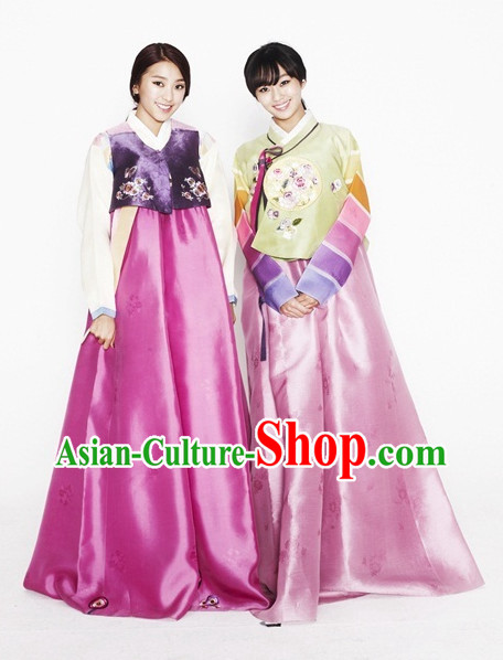 Korean Traditional Dress Asian Fashion Ladies Fashion 2 Sets