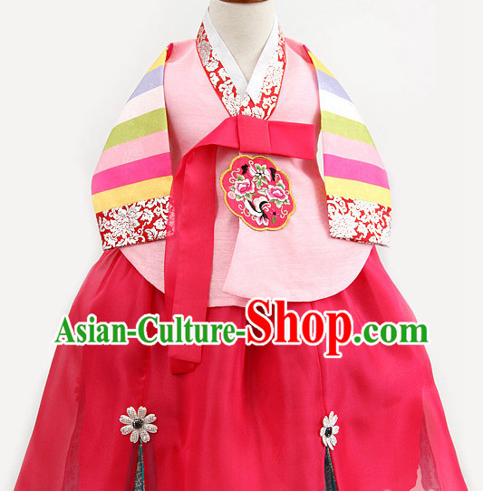 Dangui Korean Royal Costume Traditional Korean Queen Princess Ceremony Costumes for Kids