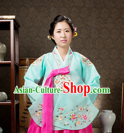 Korean Traditional Official Female Dangui Hanbok Clothing Complete Set