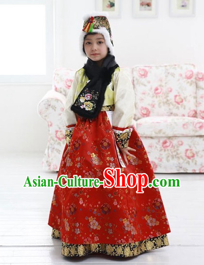 Asia Fashion Korean Costumes Apparel Outfits Clothes Dresses online for Children
