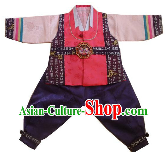 Traditional Korean Clothing Custom Made Boys Hanbok for Birthday