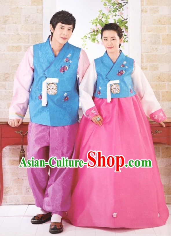 Korean Traditional Couple Hanbok Dress Ceremonial Clothing Korean Fashion Shopping online