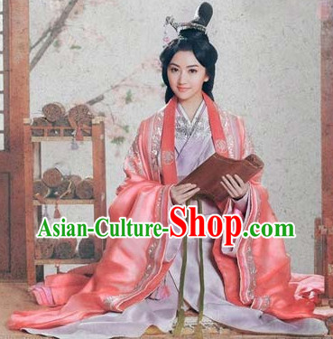 Chinese Princess Royal Costumes and Hair Accessories Complete Set