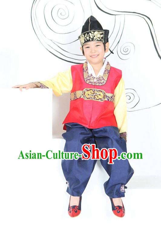 Korean Traditional Hanbok Clothing Complete Set for Children