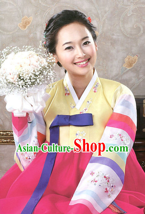 Korean Traditional Hanbok Clothing Dresses Womens Fashion Korean Female Clothes