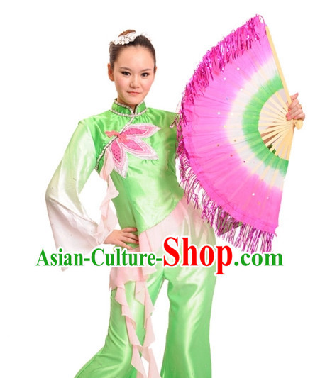 China Shop Chinese Fan Dancing Costumes Girl Dancewear for Women