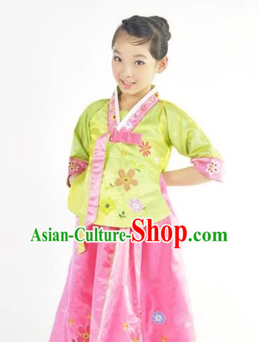 Custom Made Chinese Korean Kids Team Dance Costumes