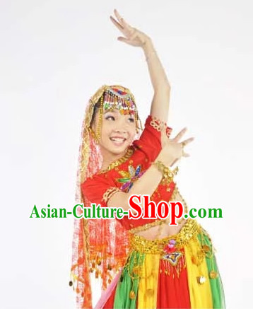 Custom Made Chinese Indian Kids Team Dance Costumes