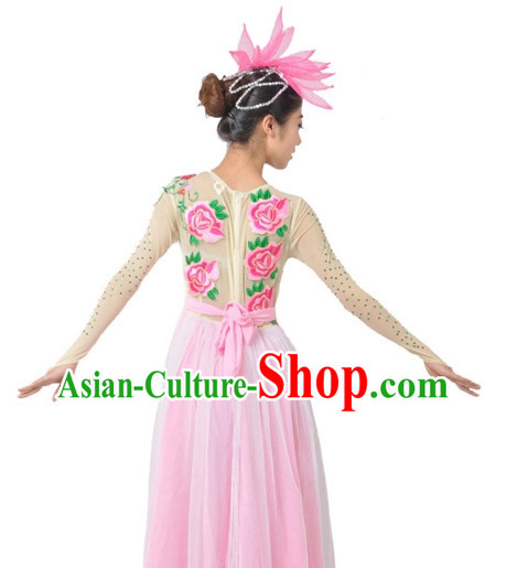 Custom Made Chinese Group Dance Costumes Team Dance Costumes for Women