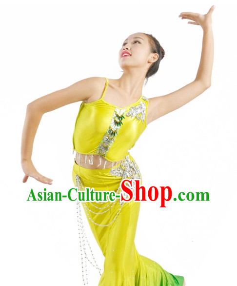Custom Made Chinese Dai Group Dance Costumes Team Dance Costumes for Women