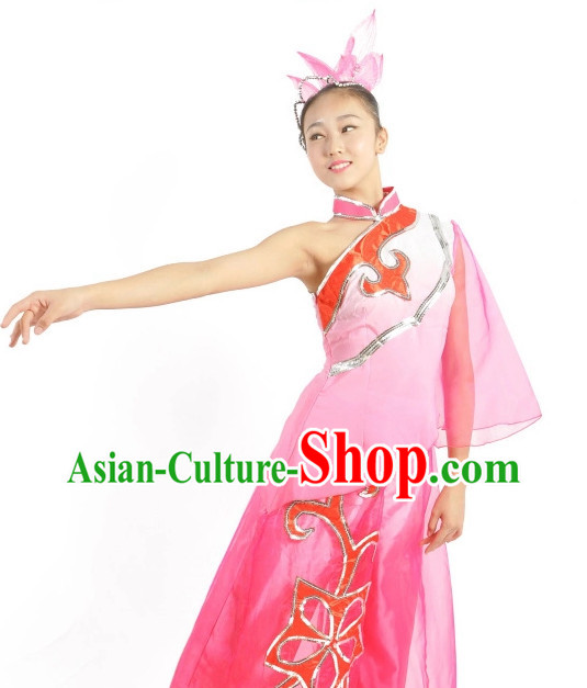 Custom Made Chinese Ethnic Group Dance Costumes Team Dance Costumes for Women