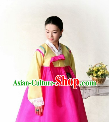 Traditional Korean Female Hanboks Outfit Complete Set
