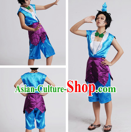 Chinese Cartoon Character Gourd Doll Suits for Men or Kids