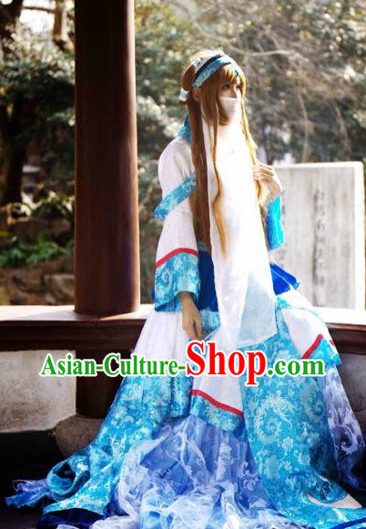 Chinese hanfu ancient costumes cosplay princess empress clothing outfit